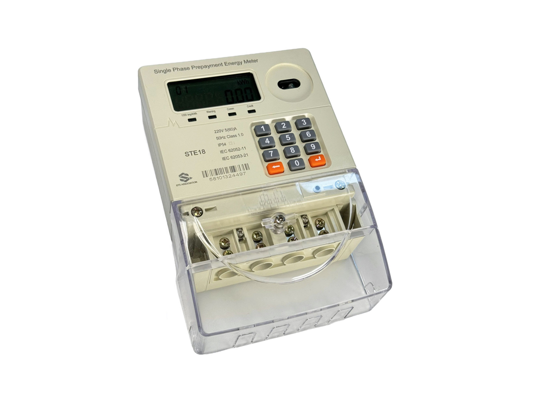 Biểu phí TOU Trả trước Đồng hồ năng lượng một pha thông minh Loại bàn phím 230V
