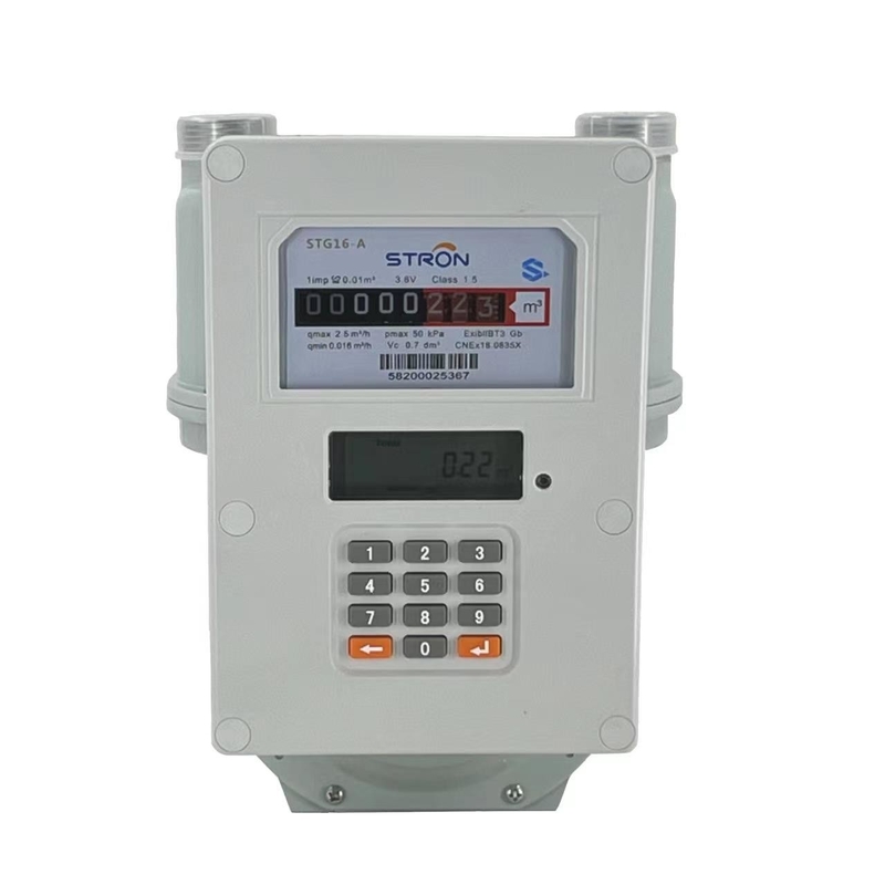 G1.6/G2.5/G4 LORA Truyền thông LPG nội địa STS Smart Electronic Prepaid Gas Meter