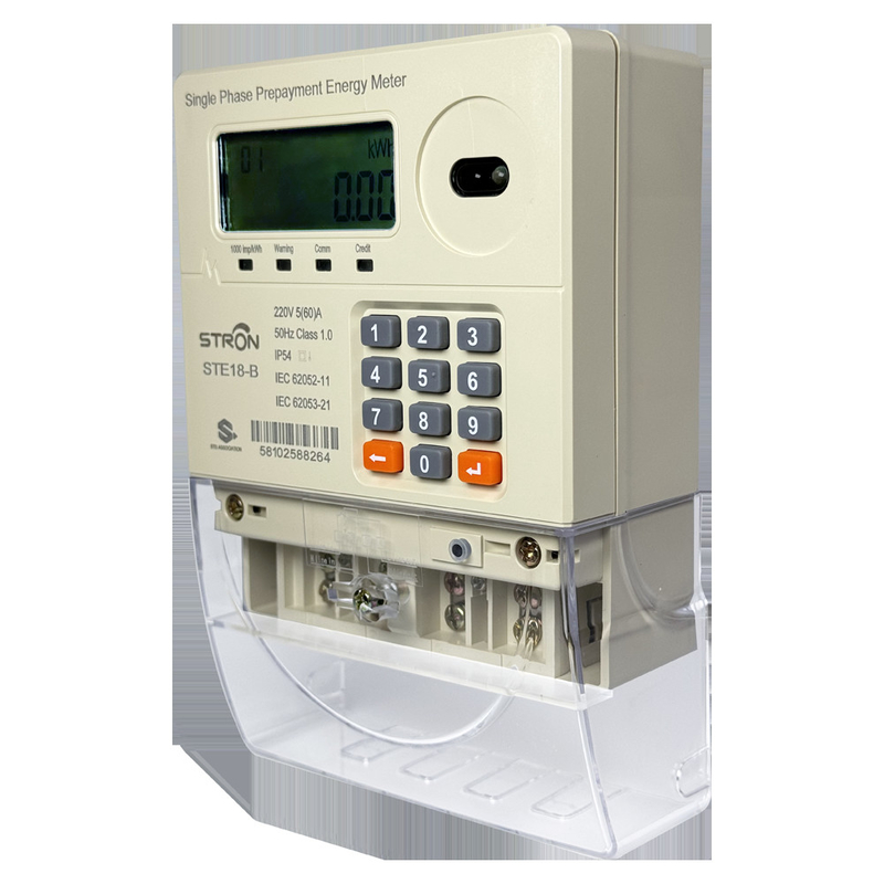 2025 STS loại mới một pha với bàn phím Smart Prepaid Meter
