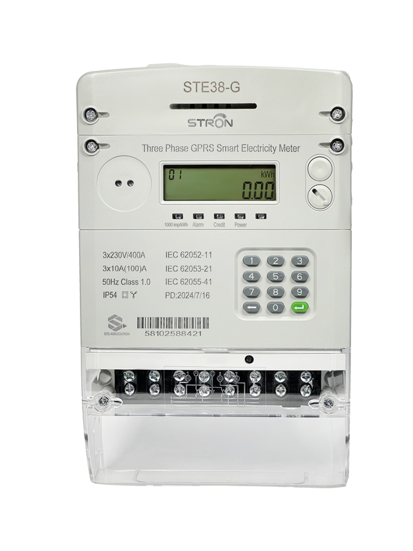 Khám phá giả mạo cho phép GPRS Meter trả trước với điều khiển từ xa 4g 3 giai đoạn Shunt Energy Monitor trên bàn phím DIN Rail Input Way