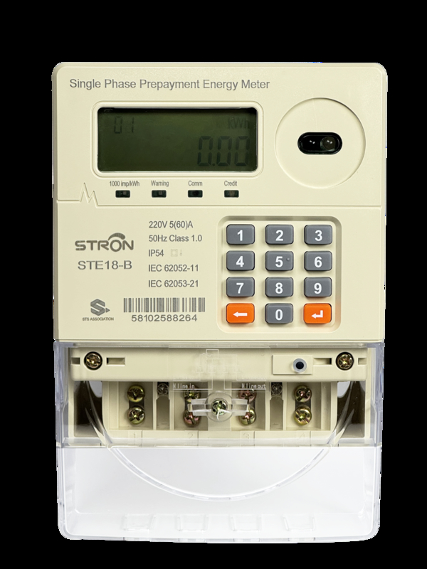 IP54 Smart Multi Tariff/Anti-tamper/Power-limit Prepaid Keypad Single Phase Electricity Meter Với phần mềm bán hàng