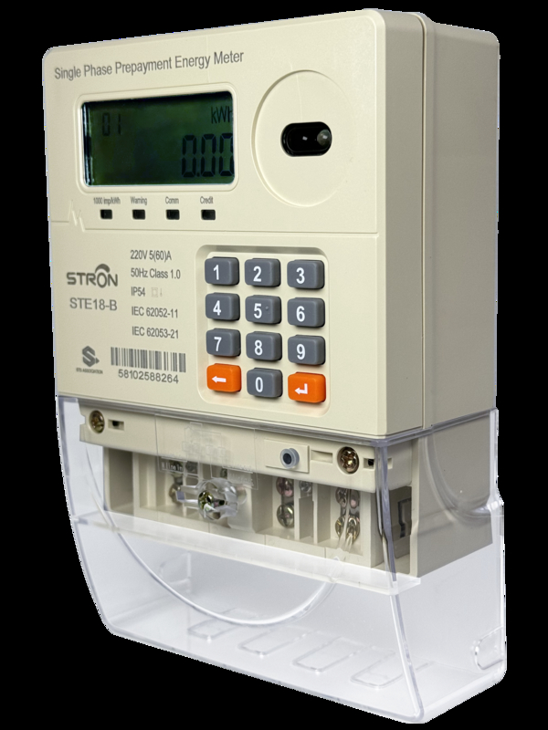 IP54 Smart Multi Tariff/Anti-tamper/Power-limit Prepaid Keypad Single Phase Electricity Meter Với phần mềm bán hàng