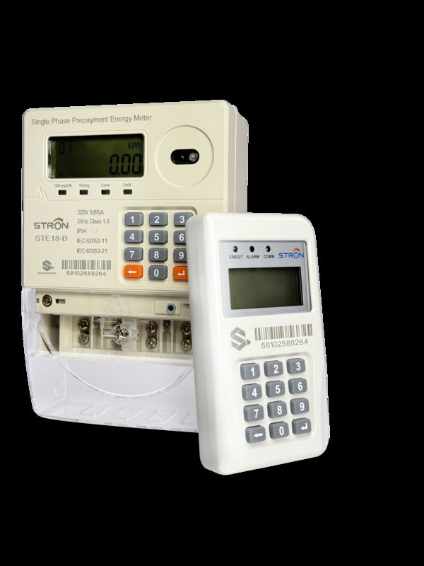 Máy đo điện điện trả trước thông minh sẵn sàng thanh toán trên điện thoại di động với ghi lại dữ liệu 10 năm và ngắt tự động