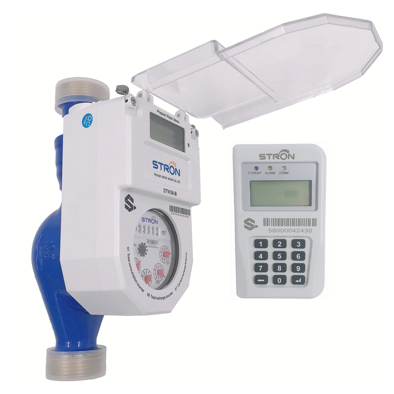 STS Prepaid Water Meter with 1.2 Flow Rate 1.5-2.5 Measurement Range and ISO 4064 ClassB Standard