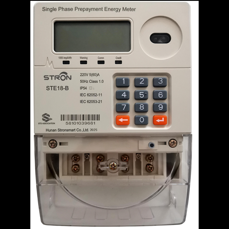200 Technical Engineers Designed Smart Prepaid Electricity Meter with Keypad Input Way and 50-60HZ Nominal Frequency