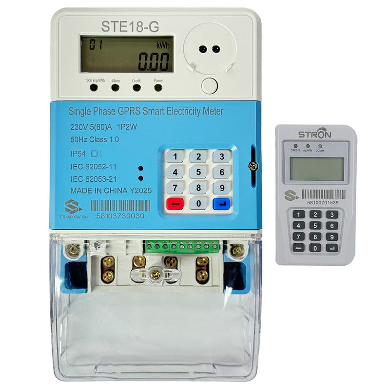 STS Đơn lẻ Điện điện trả trước GPRS Meter Cách thông minh để theo dõi và kiểm soát tiêu thụ năng lượng