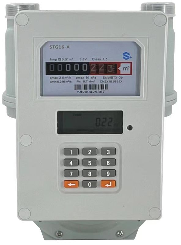 Máy đo khí đốt trả trước tiêu chuẩn STS - hỗ trợ sạc lại M-PESA, giám sát từ xa NB-IoT, chống giả mạo cho sử dụng tại nhà
