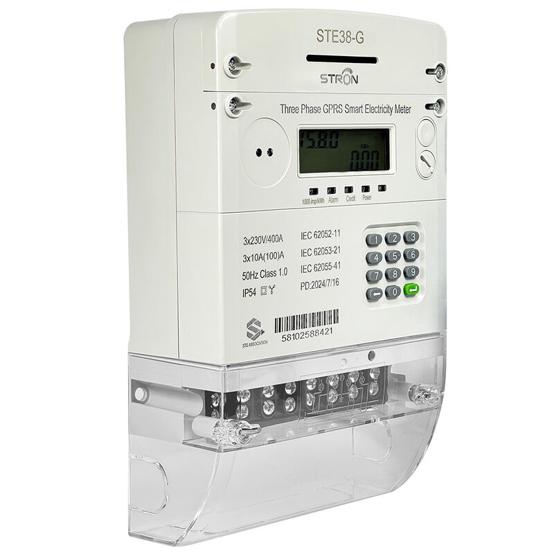 Smart STS Máy đo năng lượng trả trước 3 giai đoạn 4G WiFi LoRaWAN Máy đo điện tử 230V