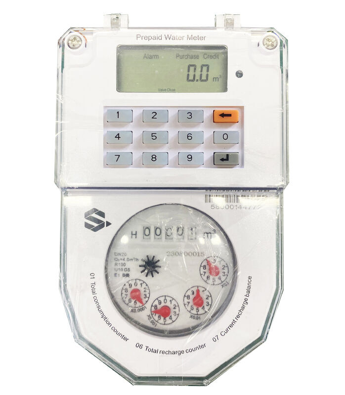 STS Prepaid Water Meter Brass IP68 LoRa Truyền thông không dây RF Lora Ciu