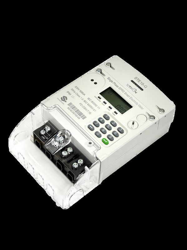 Đồng hồ điện thông minh GPRS (Module 2G/4G) STS trả trước một pha, bàn phím, cắm trên