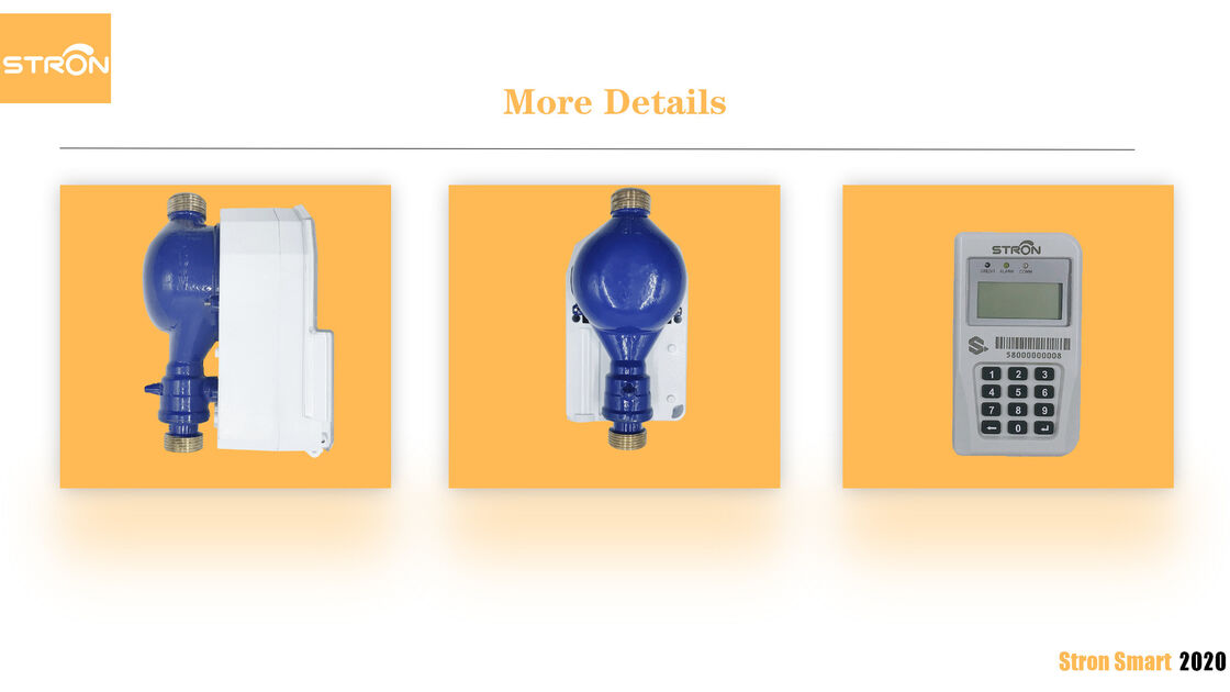 STS tích hợp bàn phím Smart Water Meter với bảo vệ IP68 và kích thước DN15 để đo chính xác dòng chảy nước