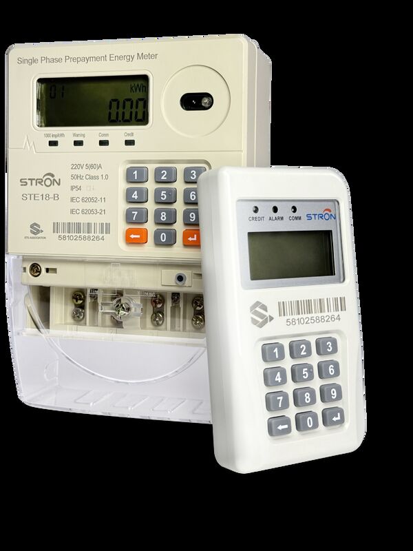IP54 Smart Multi Tariff/Anti-tamper/Power-limit Prepaid Keypad Single Phase Electricity Meter Với phần mềm bán hàng
