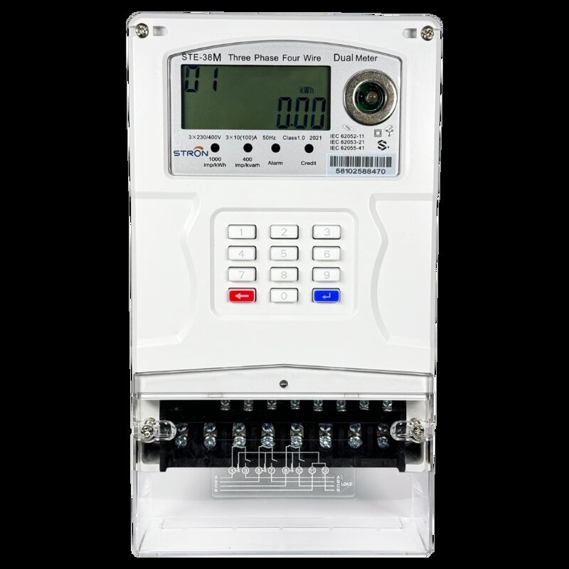 Smart Prepaid Electricity Meter có chip đo chính xác cao và các thành phần chính từ các thương hiệu quốc tế để hoạt động