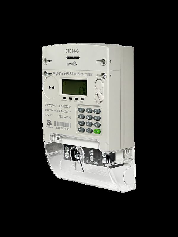 Máy tính điện trả trước thông minh có thiết kế một pha kết nối GPRS 4G và giám sát từ xa cho các hệ thống quản lý điện