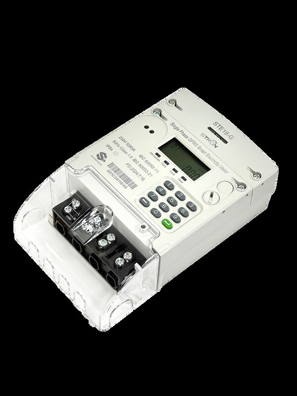 Máy tính điện trả trước thông minh có thiết kế một pha kết nối GPRS 4G và giám sát từ xa cho các hệ thống quản lý điện