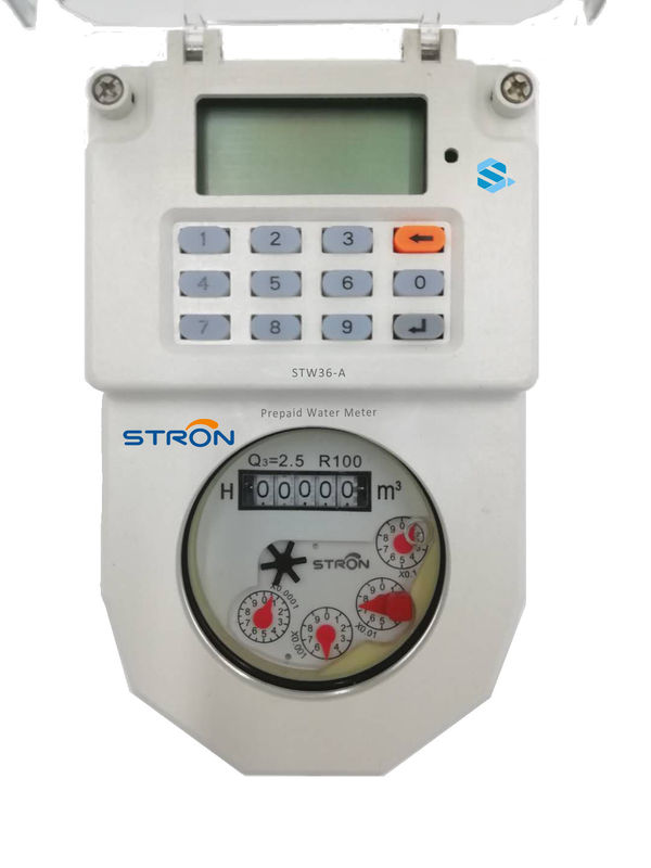 Bàn phím tiêu chuẩn STW36-A DN15 Stron STS TOKEN Nạp tiền trả trước Đồng hồ đo nước bằng đồng thau Hotsale