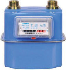 Đồng hồ đo lưu lượng khí nhỏ gọn hai ống 0,8L, Đồng hồ đo khí dạng màng 1,6m3 / H