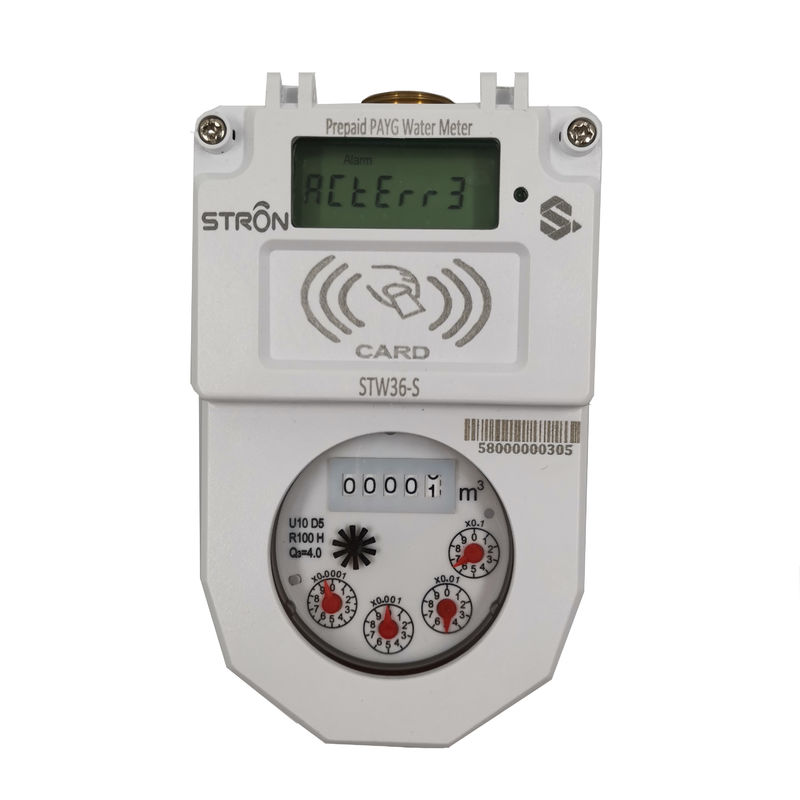 ISO4046 Đồng hồ đo nước loại khô IP68, Đồng hồ đo lưu lượng nước kỹ thuật số R100