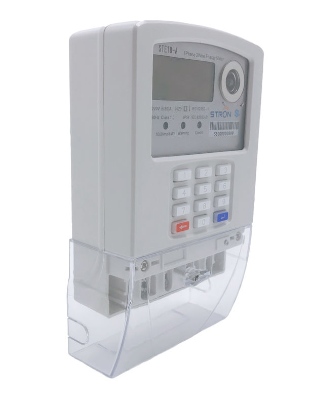 Bàn phím tách LORA-RF Chức năng chống giả mạo tiêu chuẩn STS Đồng hồ đo điện thông minh một pha trả trước với CIU