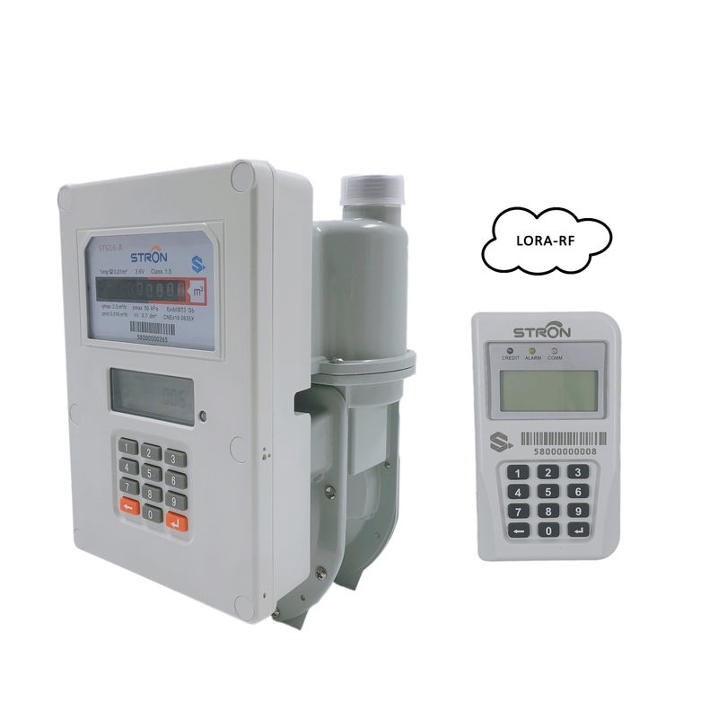 Đồng hồ đo khí đốt dân dụng đọc 1,6m3 / H, ISO9001 Thanh toán khi bạn đi đồng hồ đo khí và điện