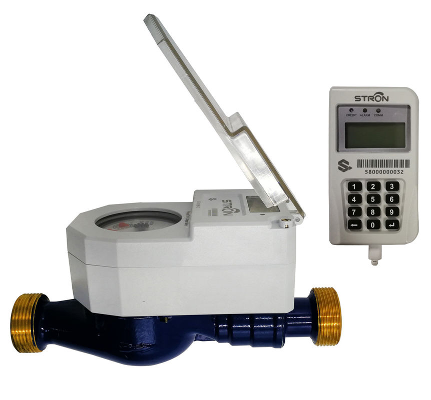 DN20 R160 Loại phân chia đồng hồ nước trả trước có chứng nhận STS