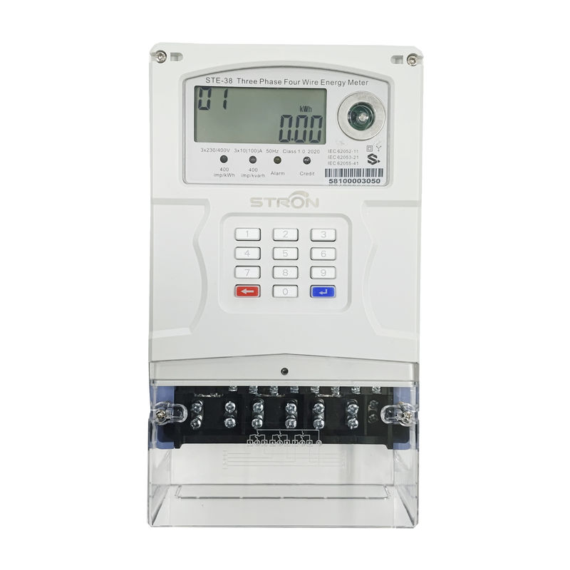 Thanh toán khi bạn đi Trả trước Đồng hồ đo điện Loại bàn phím STS Standard