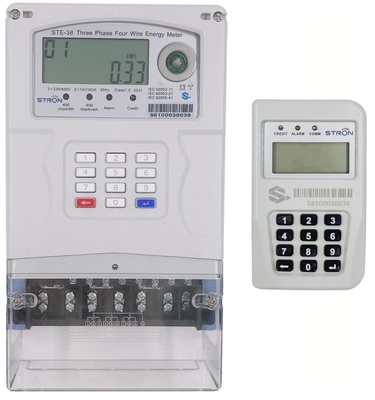Đồng hồ điện kỹ thuật số 3 pha trả trước, tách rời, giao tiếp RS485, gắn ray DIN, truy cập từ xa cho giám sát năng lượng văn phòng tại nhà