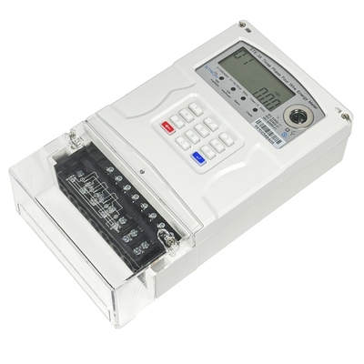 Lớp phản ứng 2.0 Máy tính điện trả trước thông minh với dòng điện cơ bản 10A và hằng số năng lượng hoạt động 400imp/kWh