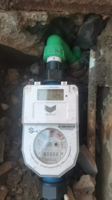 Máy đo nước trả trước 15-25mm với kết nối hệ thống bán hàng trực tuyến thuận tiện