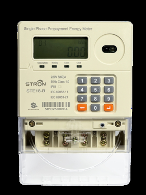 IP54 Smart Multi Tariff/Anti-tamper/Power-limit Prepaid Keypad Single Phase Electricity Meter Với phần mềm bán hàng