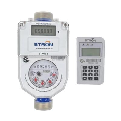 STS Standard Split Water Meter - Class 2.0 Accuracy & 350m Wireless Communication LoRa Wireless Split Prepaid Water Meter - Chức năng báo động quá mức khẩn cấp & pin thấp