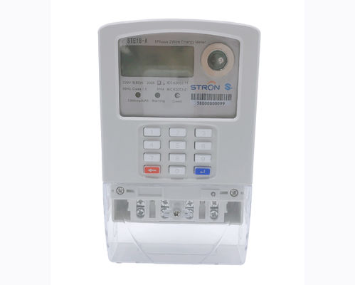 Bàn phím trả trước tiêu chuẩn Stron STS Đồng hồ đo điện một pha Hotsale