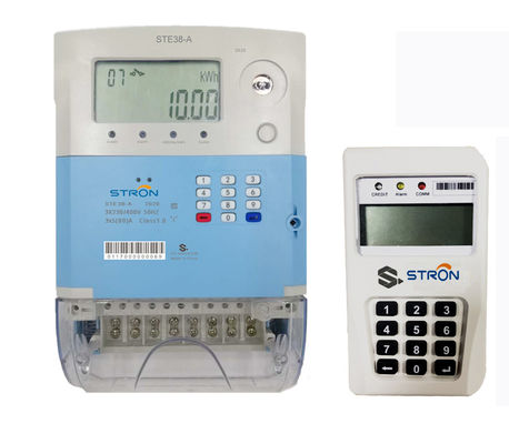 STE38-G GPRS Stron STS Tiêu chuẩn trả trước Đồng hồ đo điện ba pha bốn dây