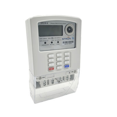 Bàn phím trả trước tiêu chuẩn STS Một pha tự động kết nối / ngắt kết nối Đồng hồ đo điện