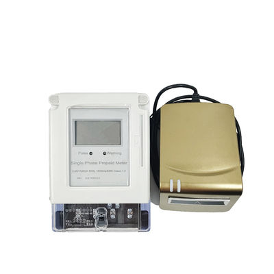 Thẻ IC thông minh tự động kết nối / ngắt kết nối Đồng hồ đo điện một pha trả trước