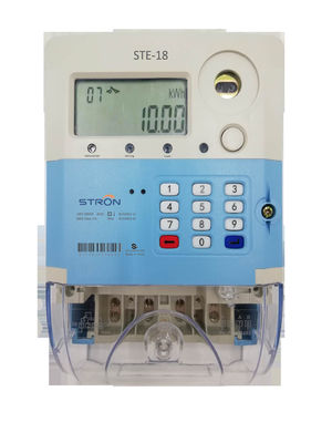 Trả trước tuân thủ STS Bàn phím giao tiếp GPRS Đồng hồ đo điện một pha