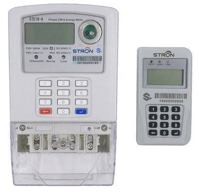 Bàn phím tách LORA-RF Chức năng chống giả mạo tiêu chuẩn STS Đồng hồ đo điện thông minh một pha trả trước với CIU