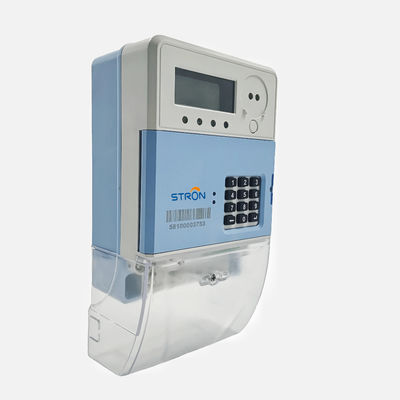 Đồng hồ đo điện trả trước thông minh IP54 16kV 1600imp / KWh Một pha