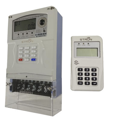 ISO14001 Đồng hồ đo điện trả trước thông minh ba pha 60Hz với CIU